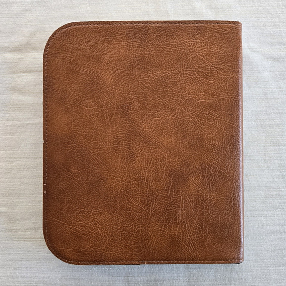 Vintage Portfolio Organizer Brown Leatherette Executive Brief Program AT&T 1983 - Picture 14 of 14